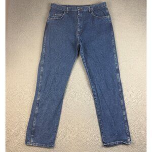 Wrangler Men's Relaxed Fit Rugged Wear Jeans Size 40x34 Blue Classic Five Pocket